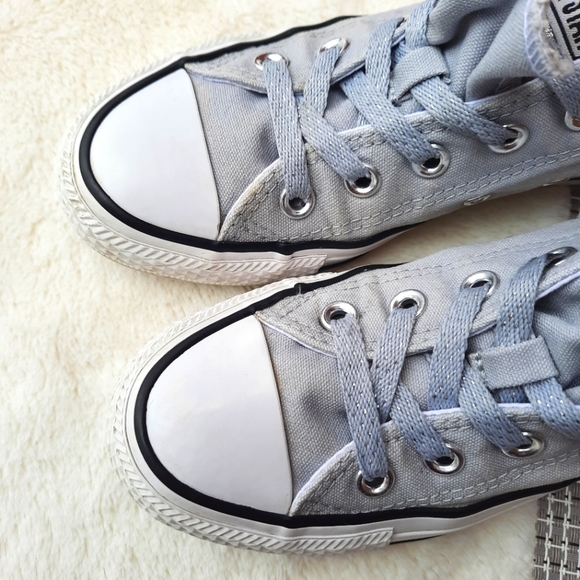 Converse Chuck Taylor All Star Low Top Sneaker Sparkle Double Tongue 5 - Picture 11 of 12